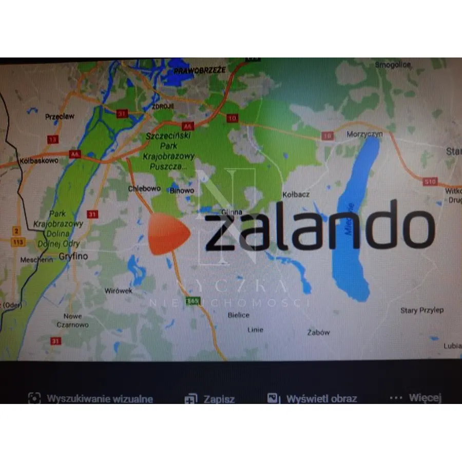 zachodniopomorskie, Gryfiński, Gryfino, Gardno, Działka z DWZ na budowę hali magazynowej