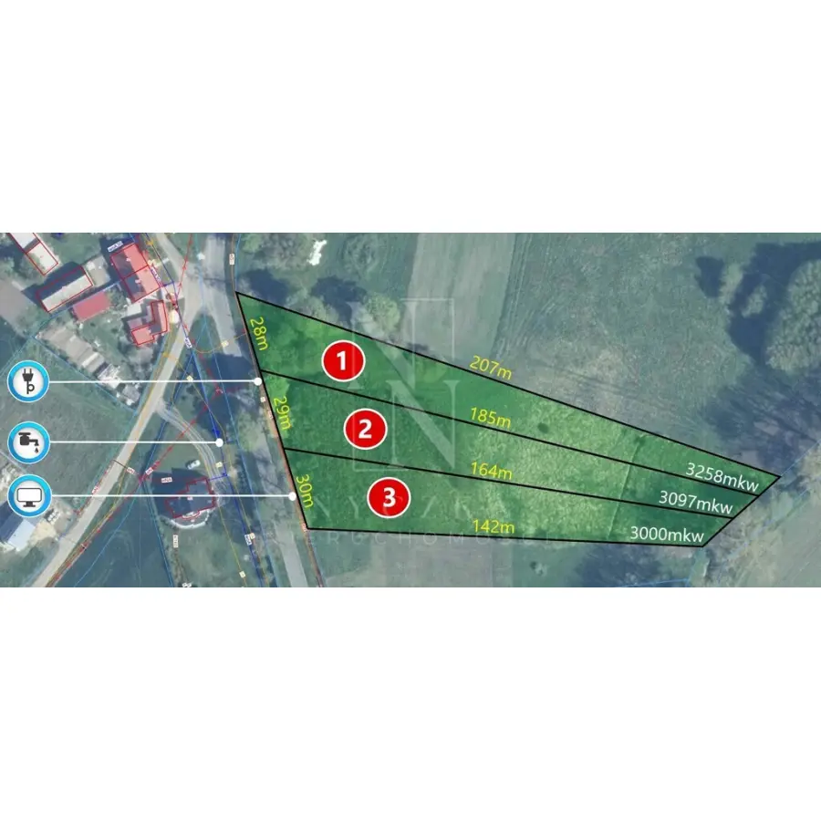 zachodniopomorskie, Pyrzycki, Bielice, Stare Chrapowo, Działki budowlane z MPZP w Starym Chrapowie